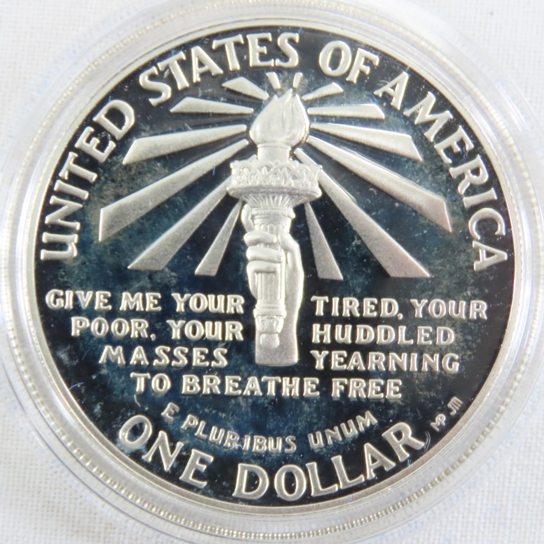 1986 Liberty Proof Silver Dollar & Half Dollar - 4