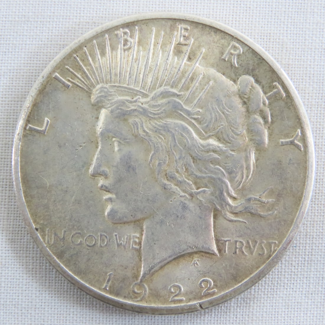 3 1922 Peace Silver Dollars, 2 P & 1 S mint - 4