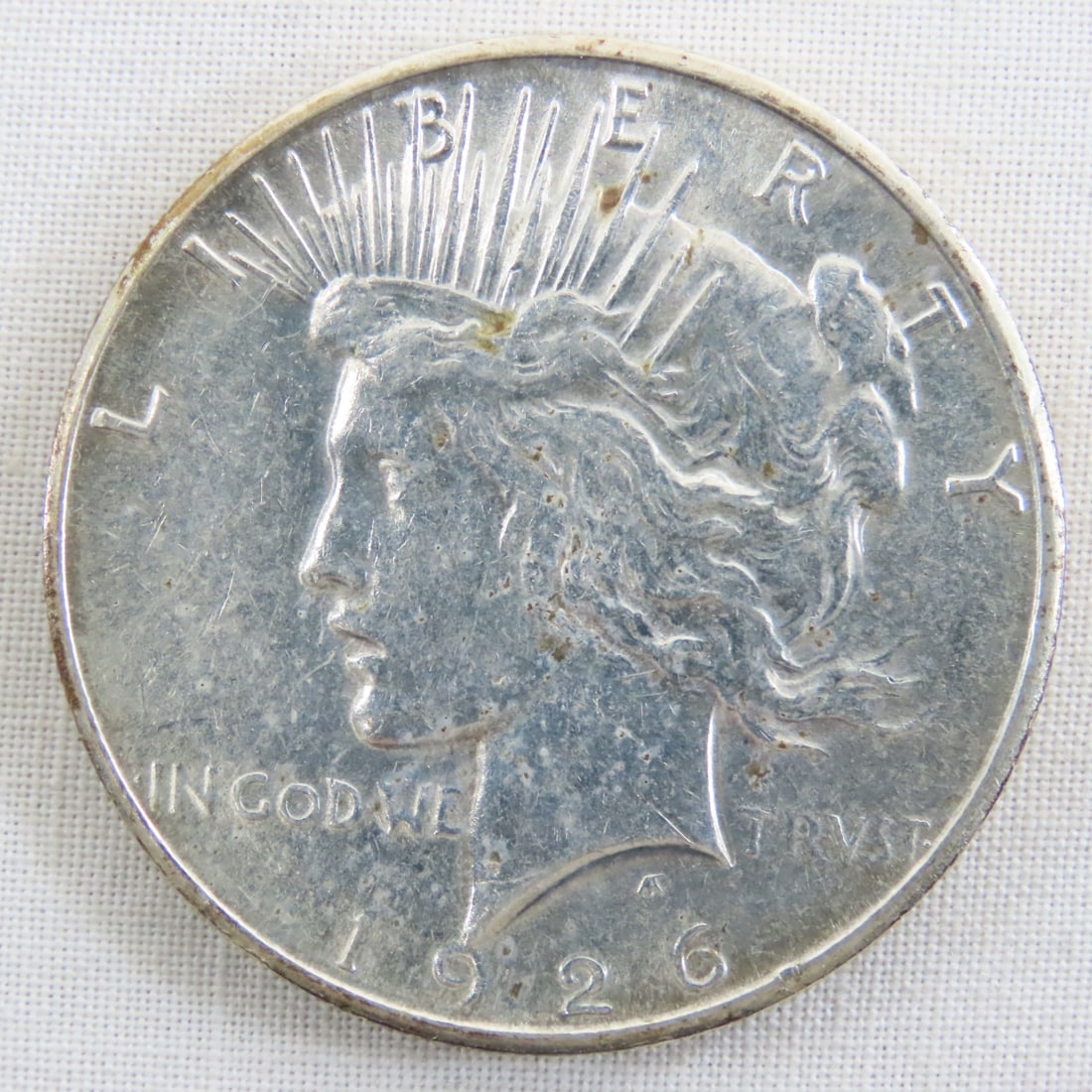 1925 S & 1926 S Peace Silver Dollars - 4