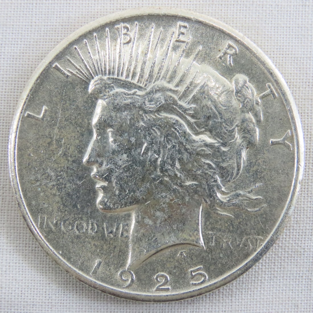 2 1925 Peace Silver Dollars - 4