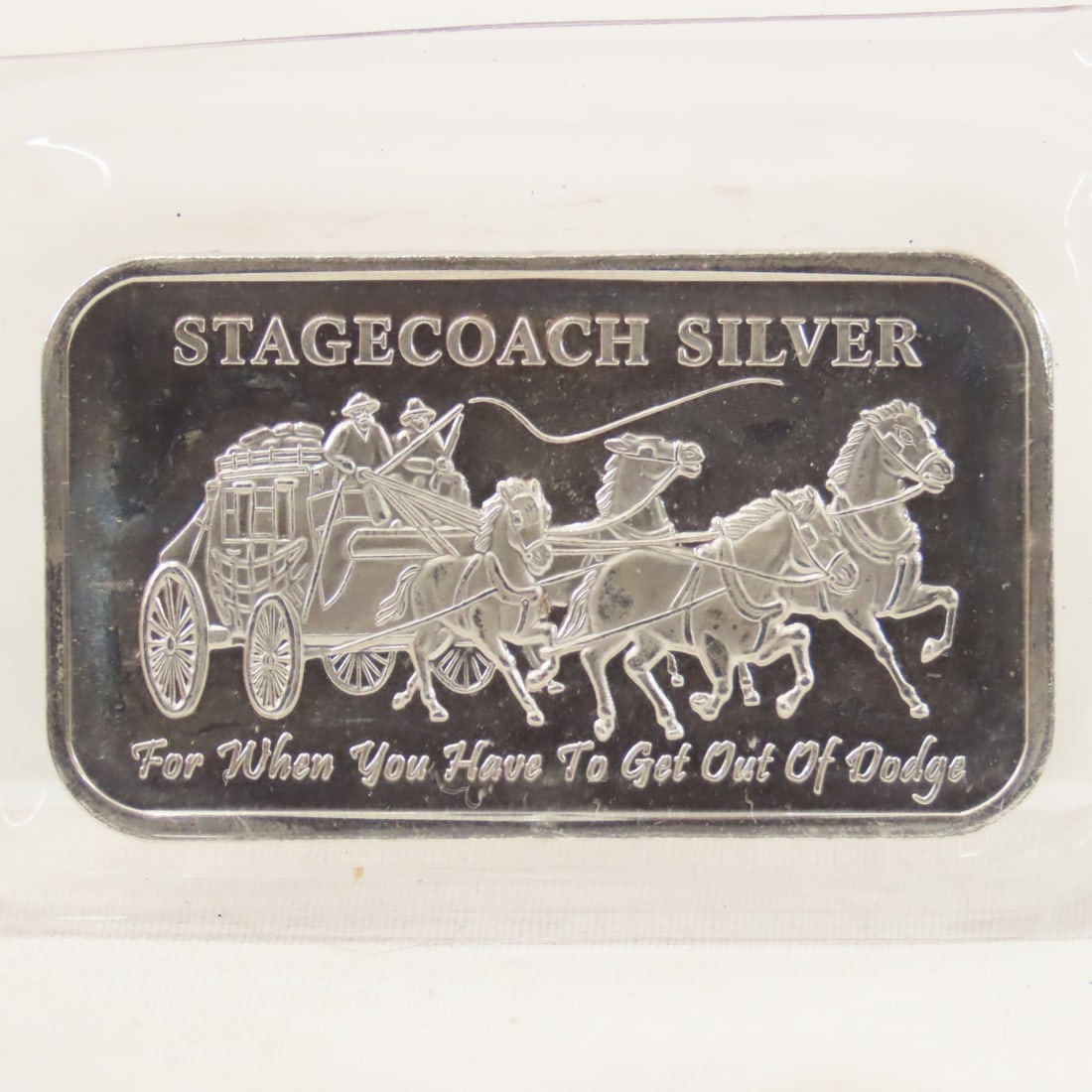 1ozt Stagecoach Silver Fractional Silver Bar - 2