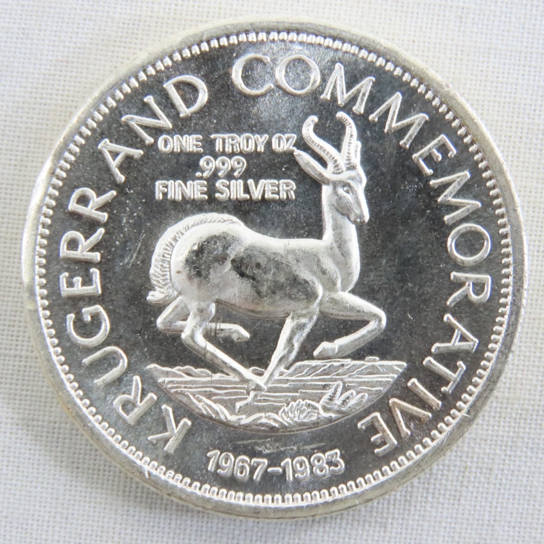 2 Krugerrand Commemorative 1 ozt Silver Rounds - 3