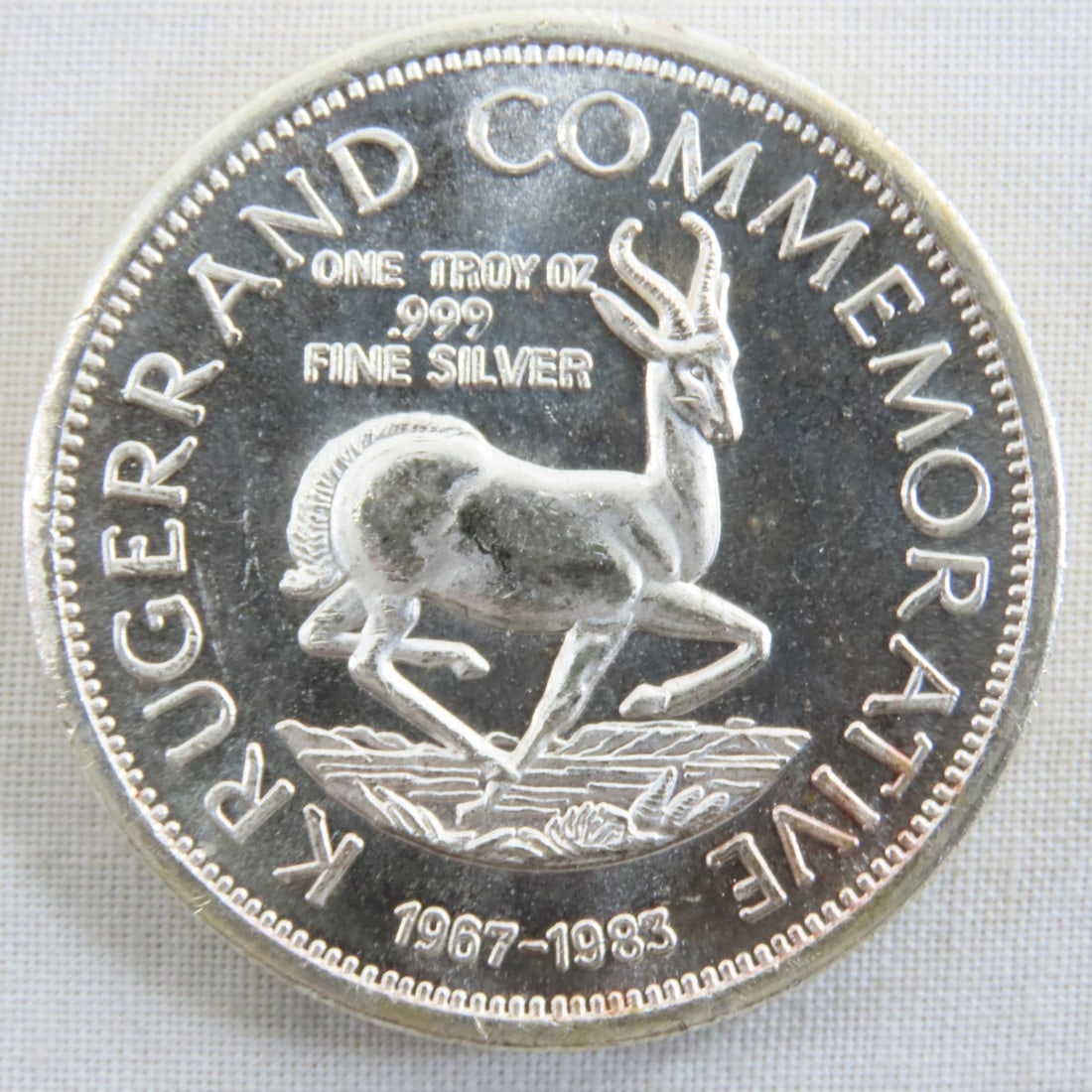2 Krugerrand Commemorative 1 ozt Silver Rounds - 5