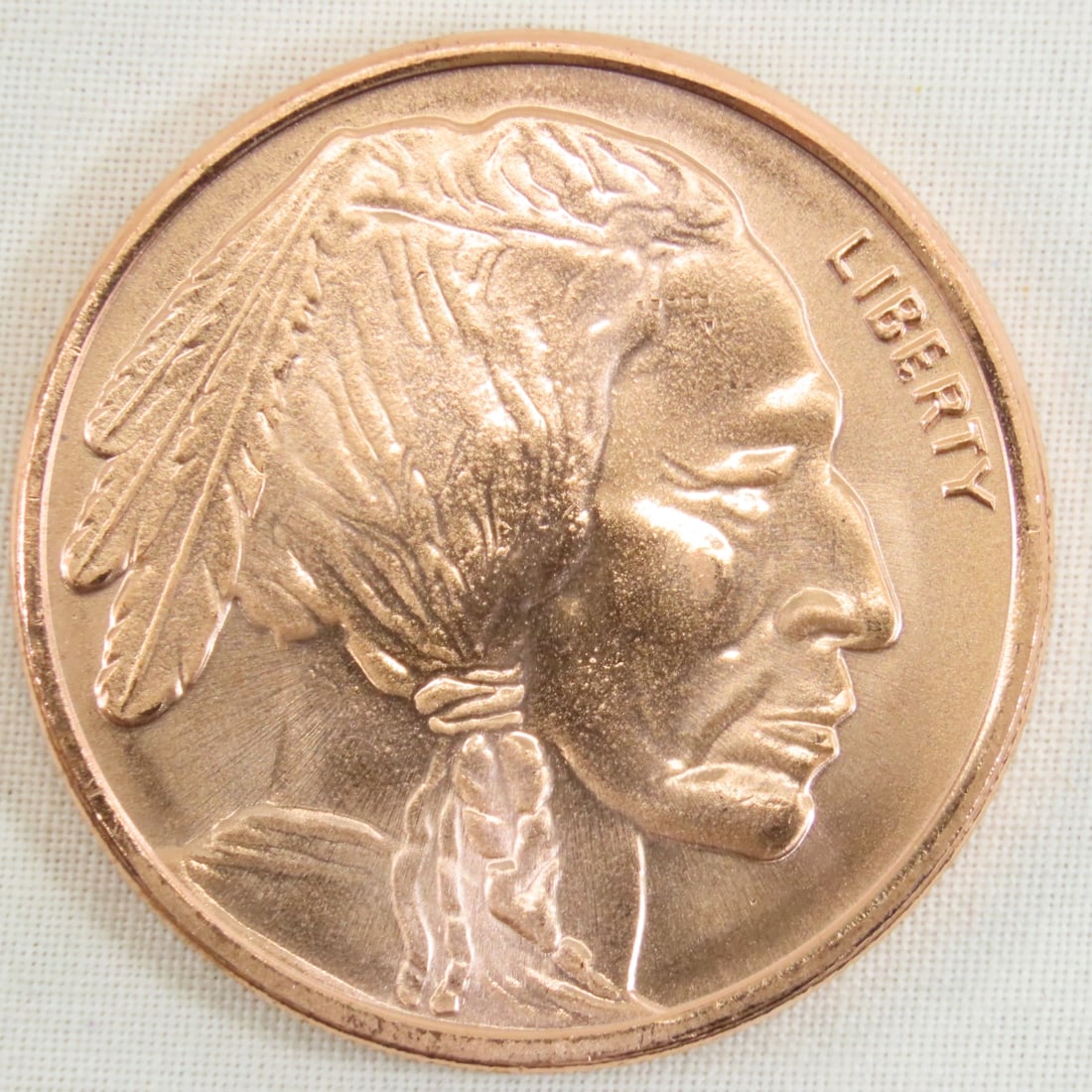 40 1ozt Copper Indian Head Buffalo Rounds - 15