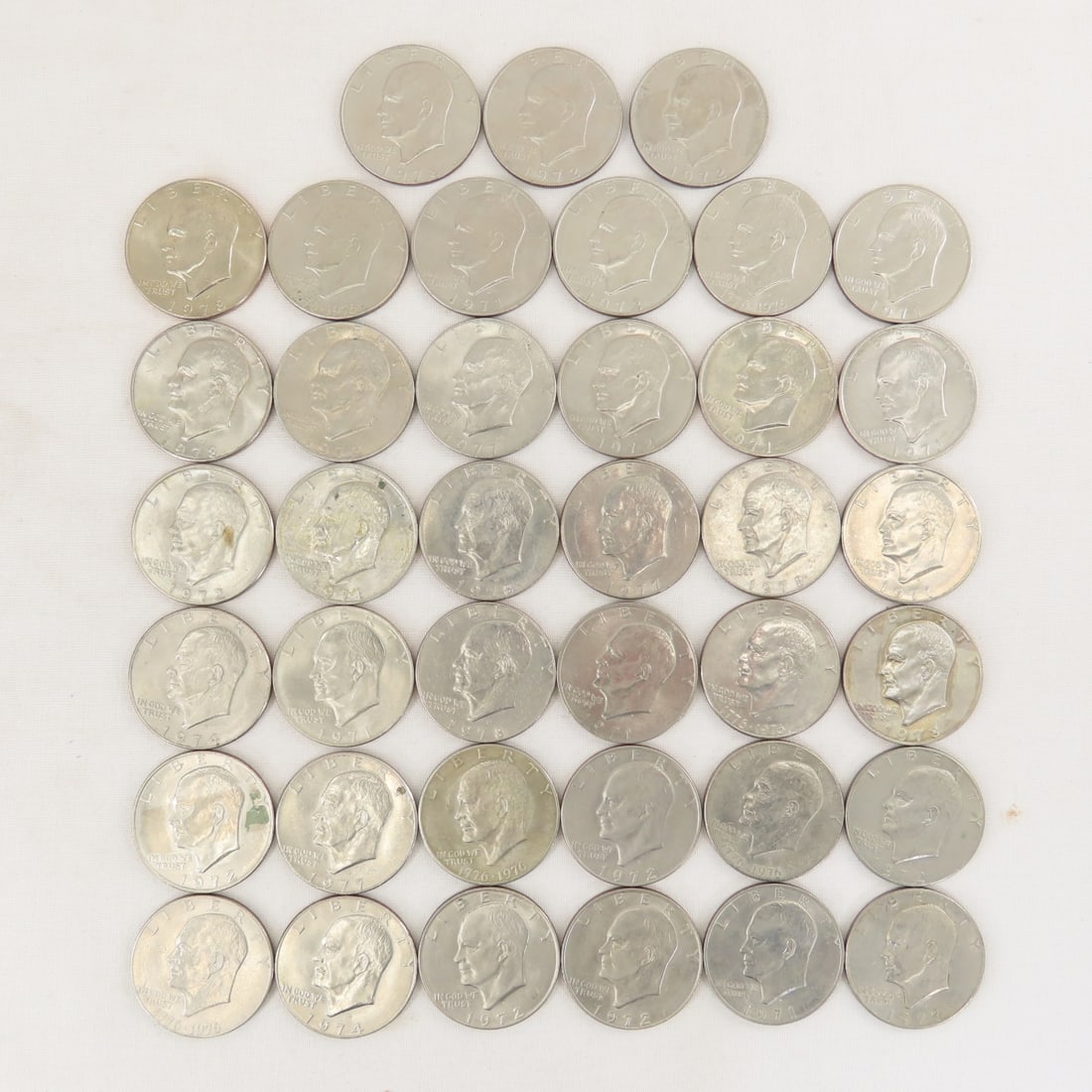 40 Mixed Date Eisenhower Dollars (1 of 15)