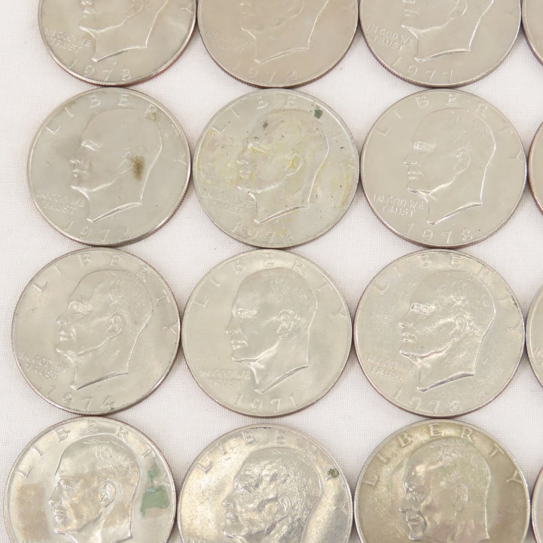 40 Mixed Date Eisenhower Dollars - 4