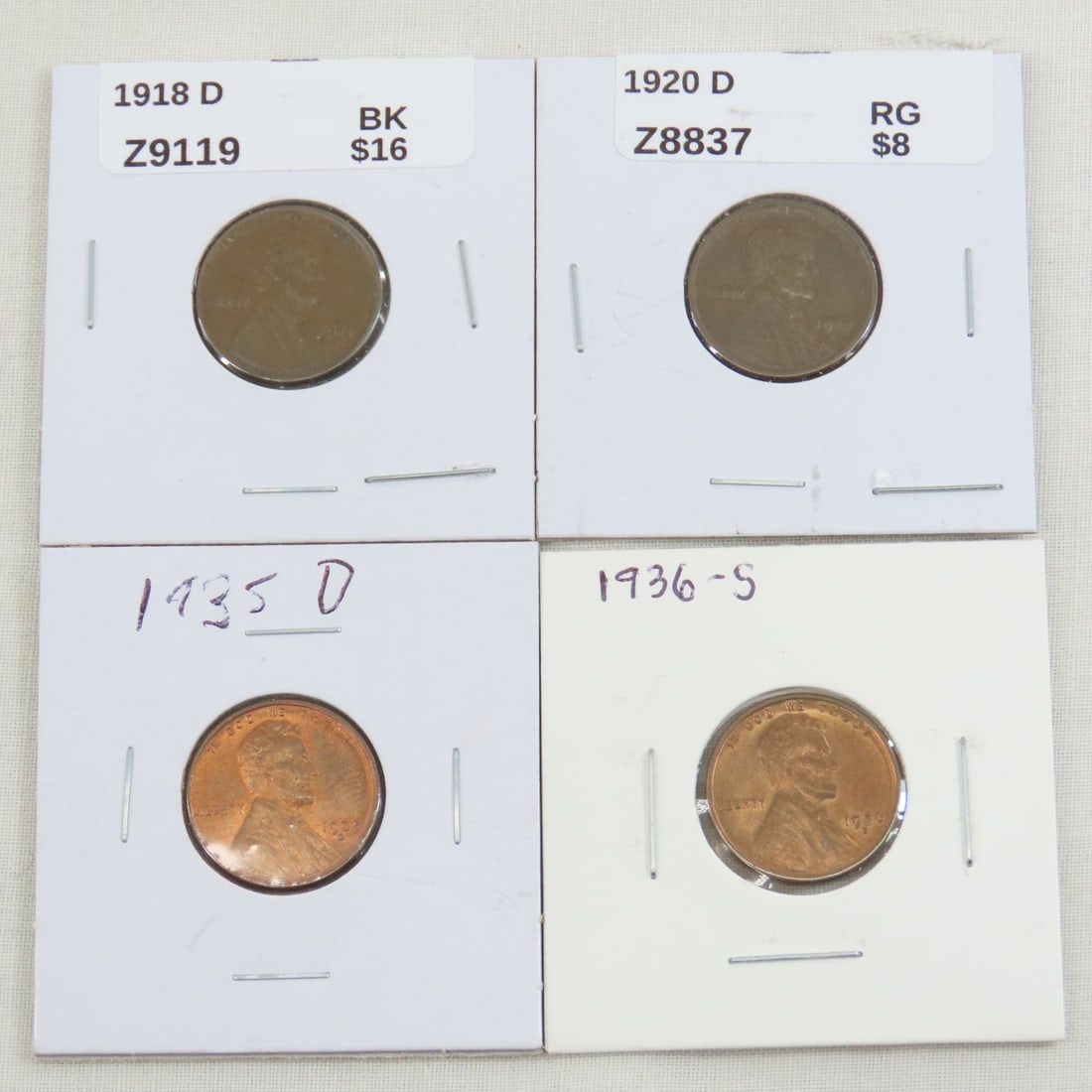 Mixed US Coins, Wheat Cents, Eisenhower & Susan B - 14