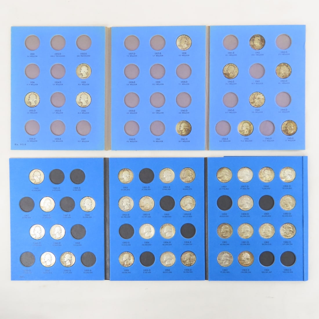 $10.25 Face Silver Washington Quarters in 2 books: $10.25 Face Silver Washington Quarters in 2 books - Lot Size 8x6x1" 1 LB All information and photos are intended to be as accurate as possible, but errors are possible. No item may be returned or