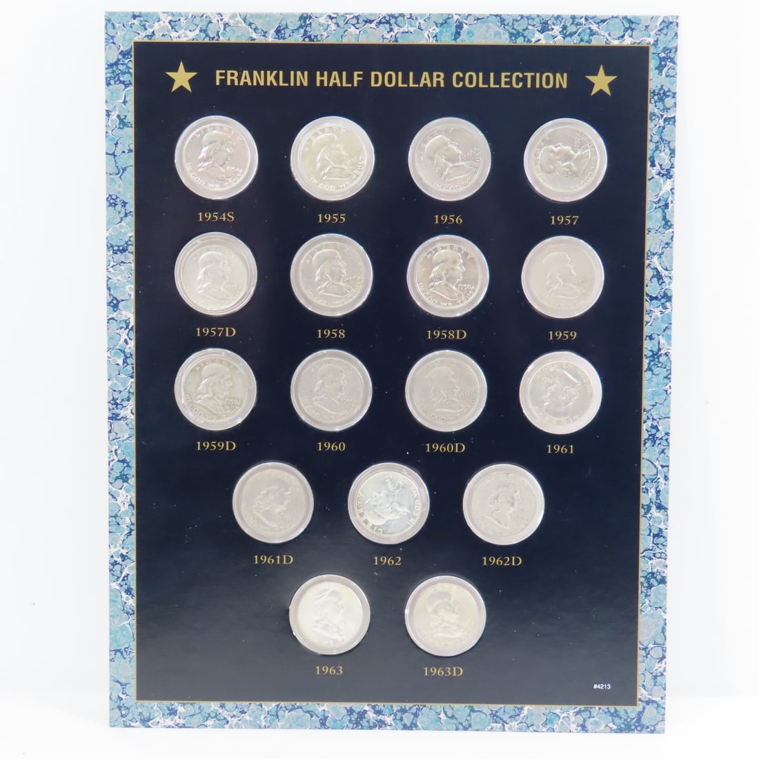 Complete Franklin Silver Half Dollar Collection - 11