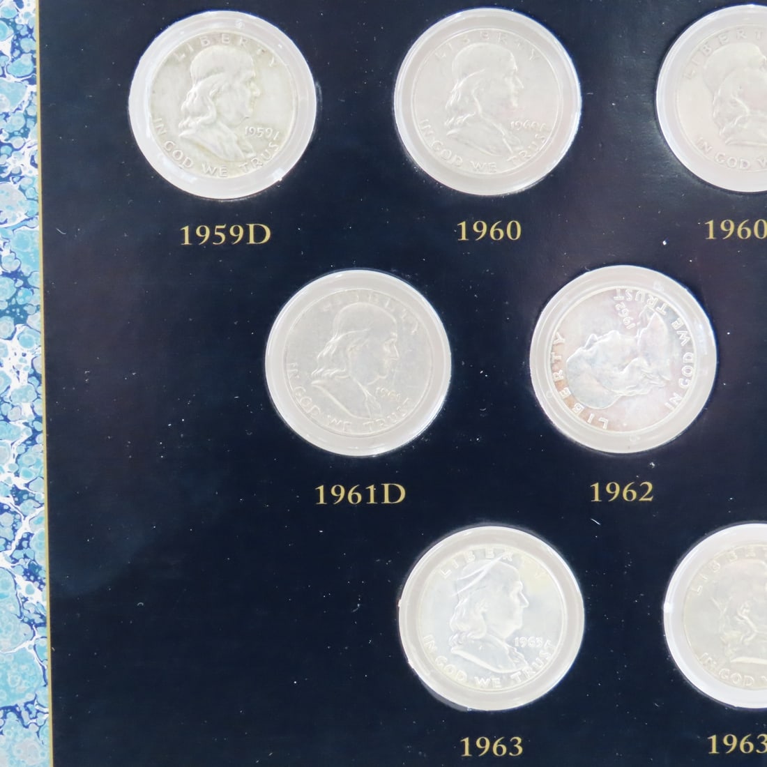 Complete Franklin Silver Half Dollar Collection - 16