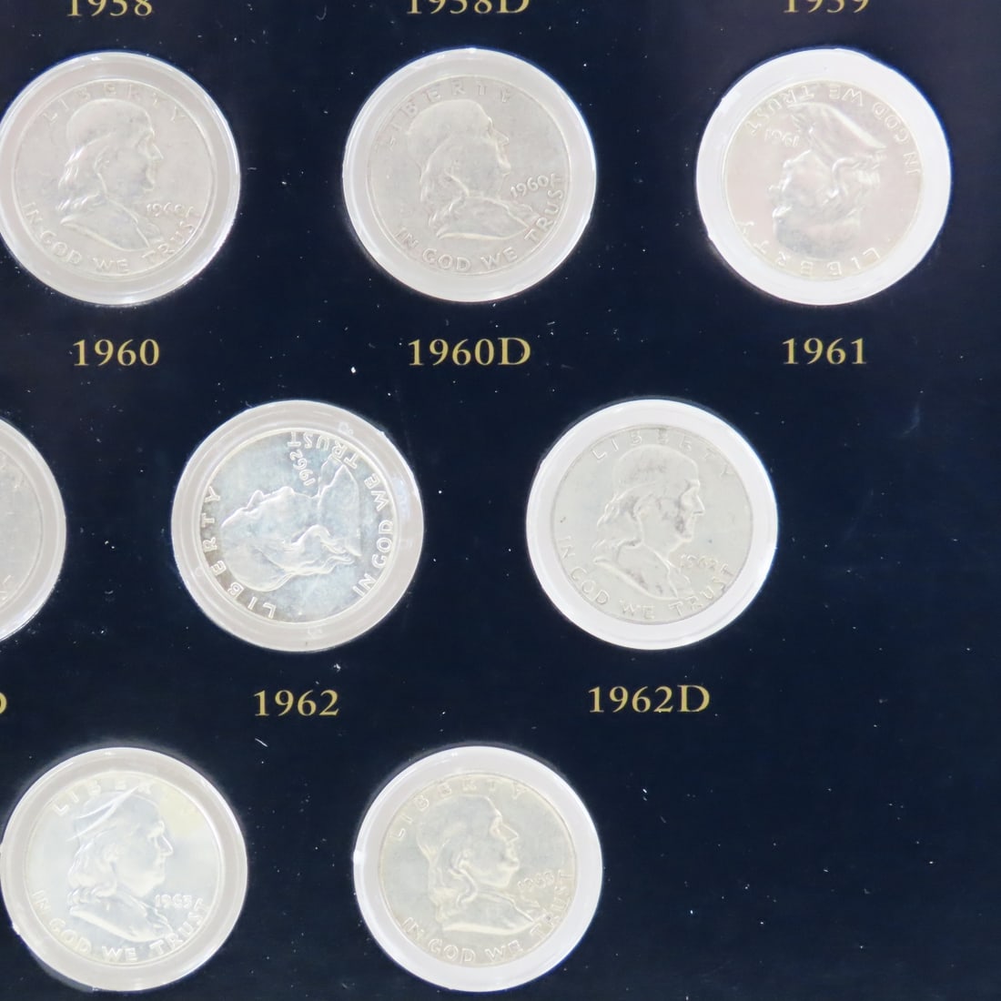 Complete Franklin Silver Half Dollar Collection - 18