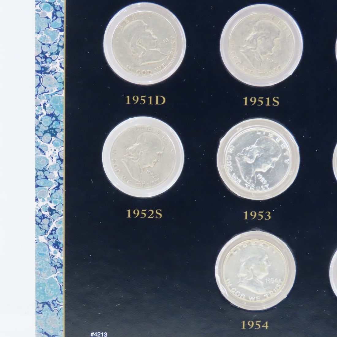 Complete Franklin Silver Half Dollar Collection - 7