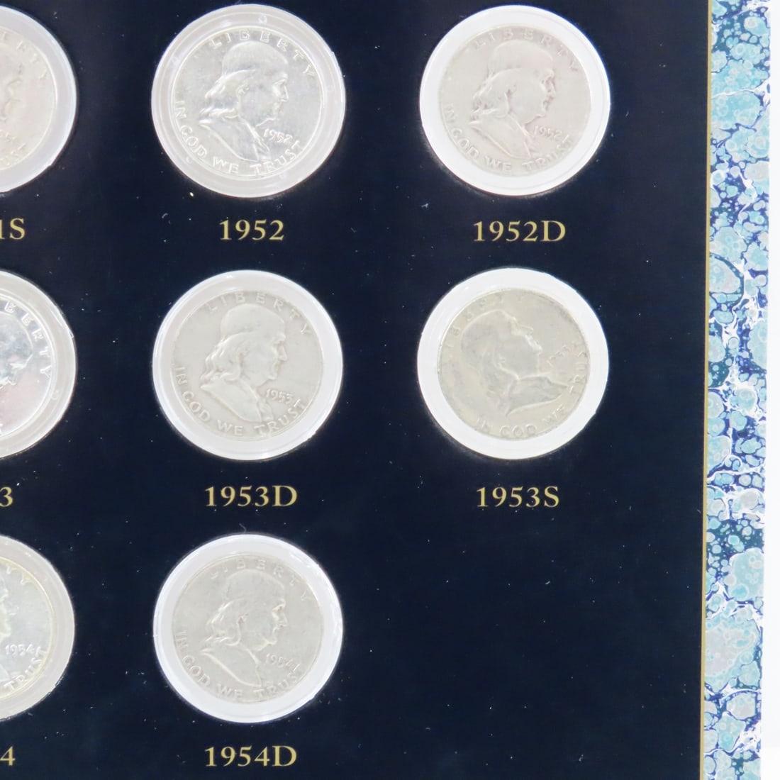 Complete Franklin Silver Half Dollar Collection - 9