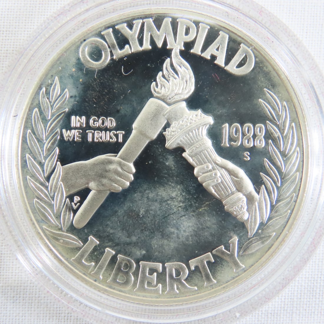 1988 S Olympic Silver Dollar & Half Dollar Proof - 3