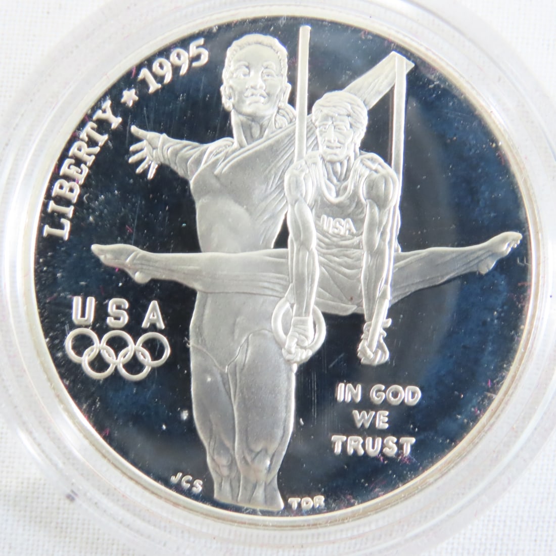 1995 S Atlanta Centennial Olympic Silver Dollar - 3
