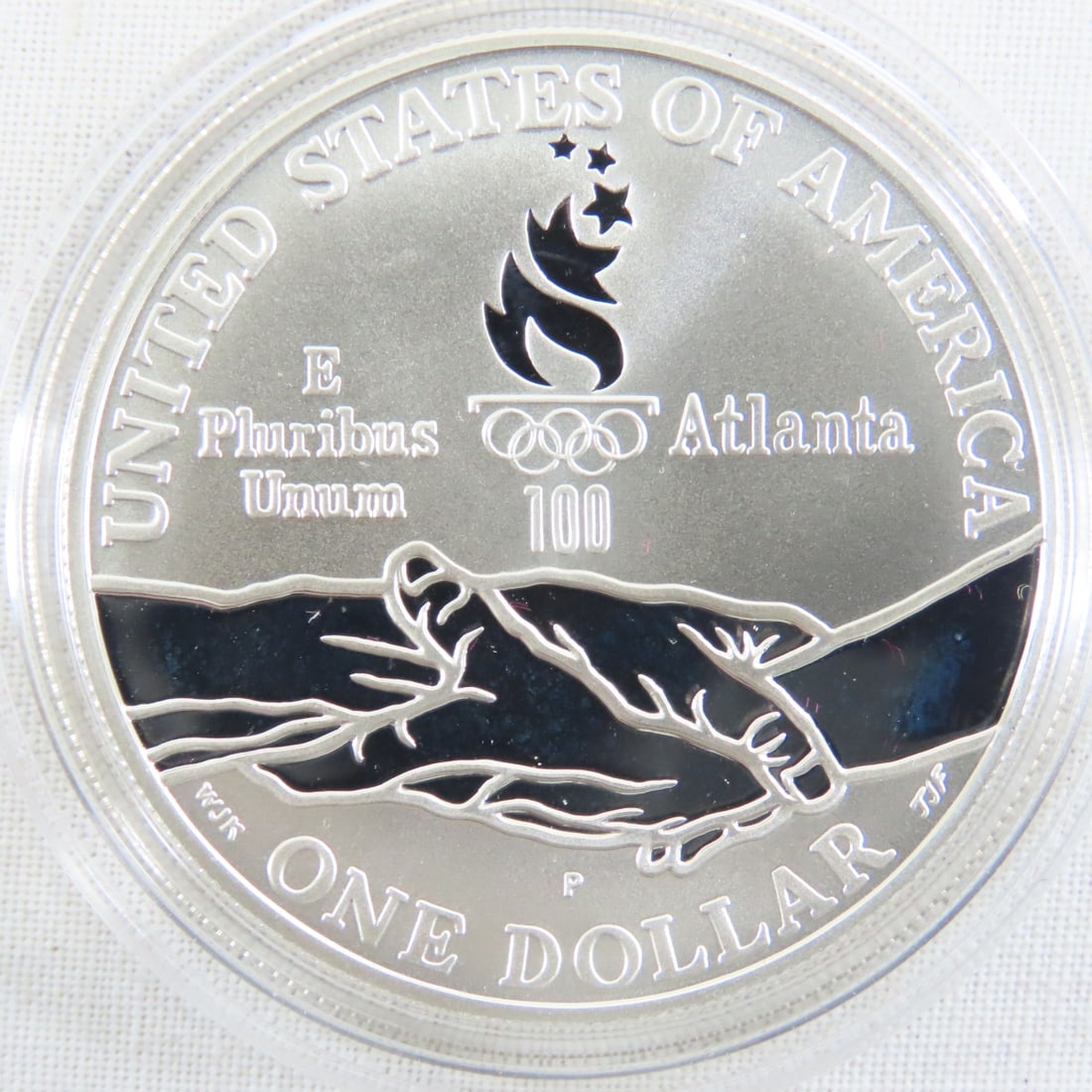 1995 S Atlanta Centennial Olympic Silver Dollar - 4