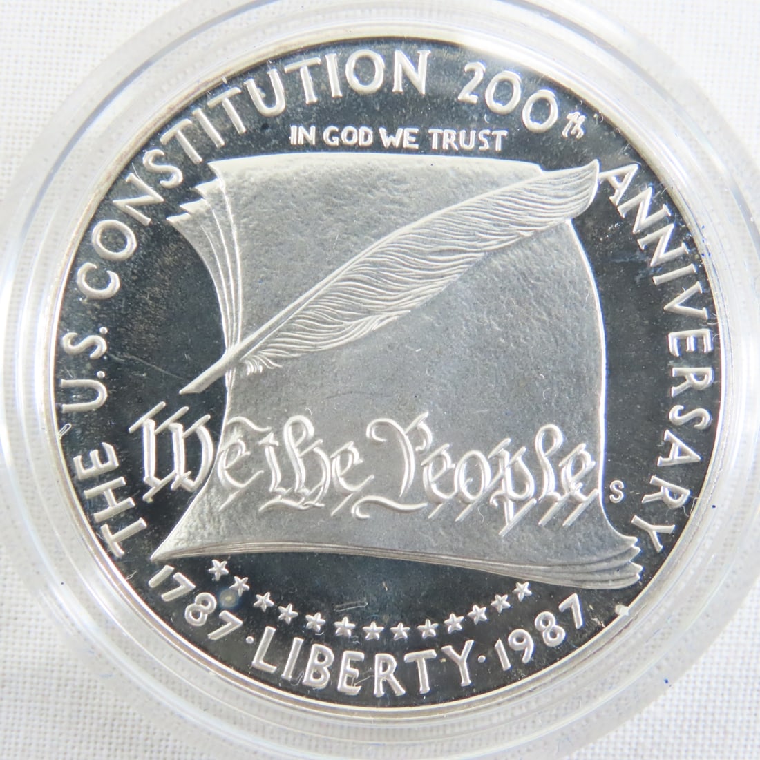 1987 S US Constitution Silver Dollar Proof - 3