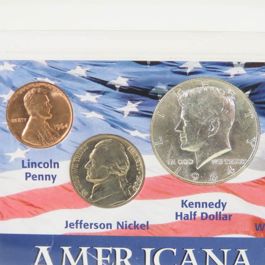 2 Americana Series Silver Coin Sets & WWII cents - 4