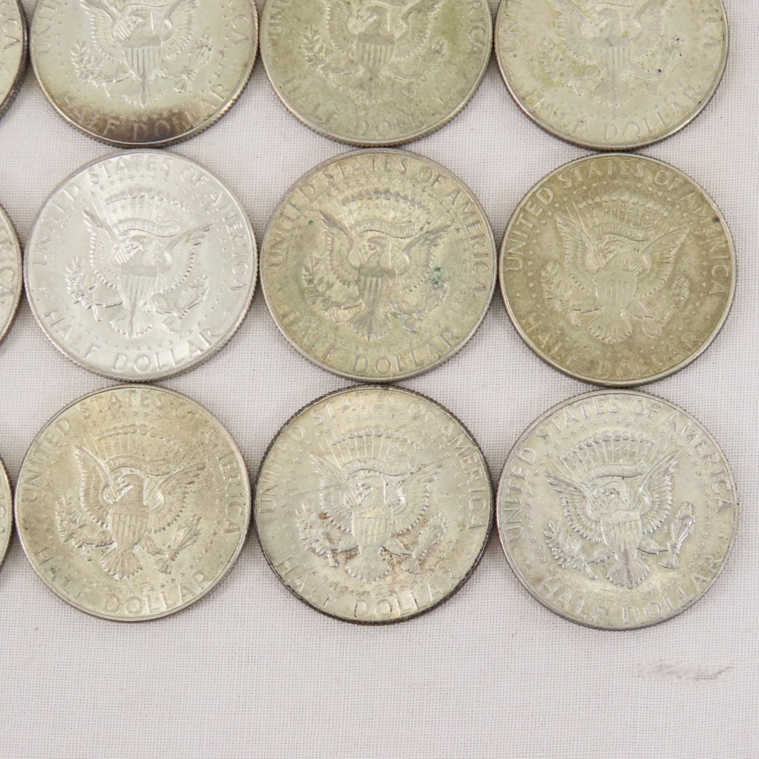 20 1965-1969 40% Silver Kennedy Half Dollars - 10