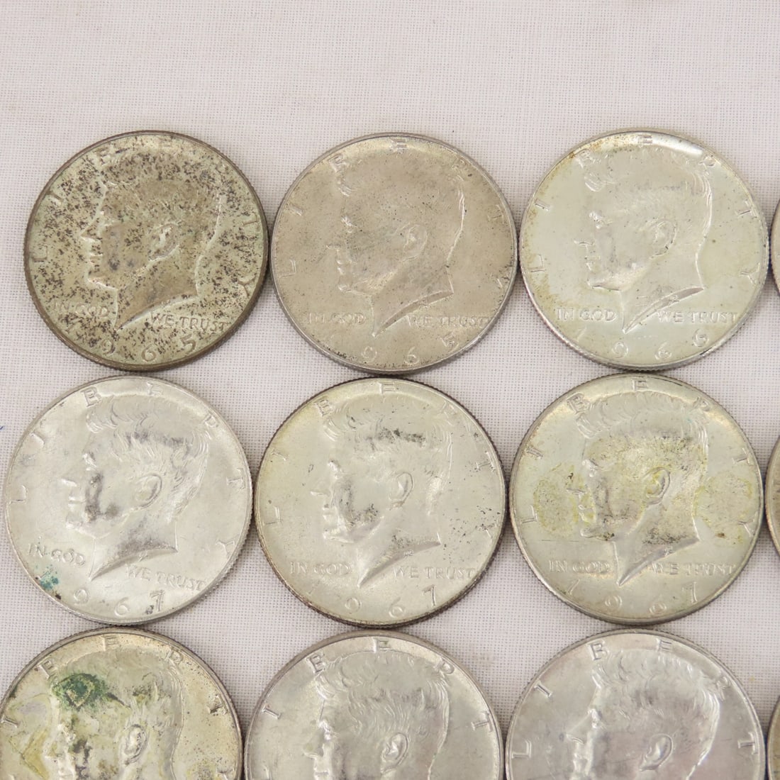 20 1965-1969 40% Silver Kennedy Half Dollars - 2