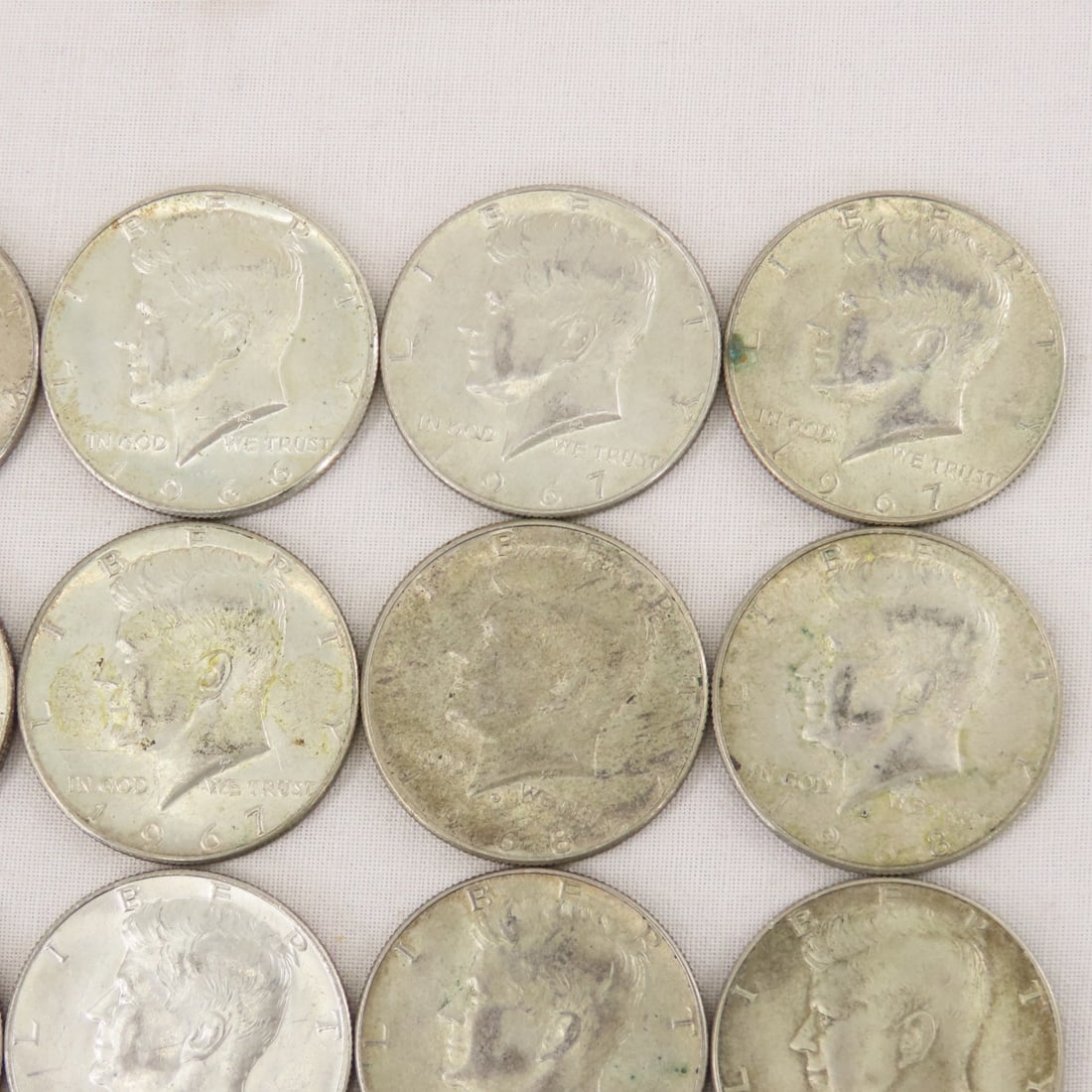 20 1965-1969 40% Silver Kennedy Half Dollars - 3