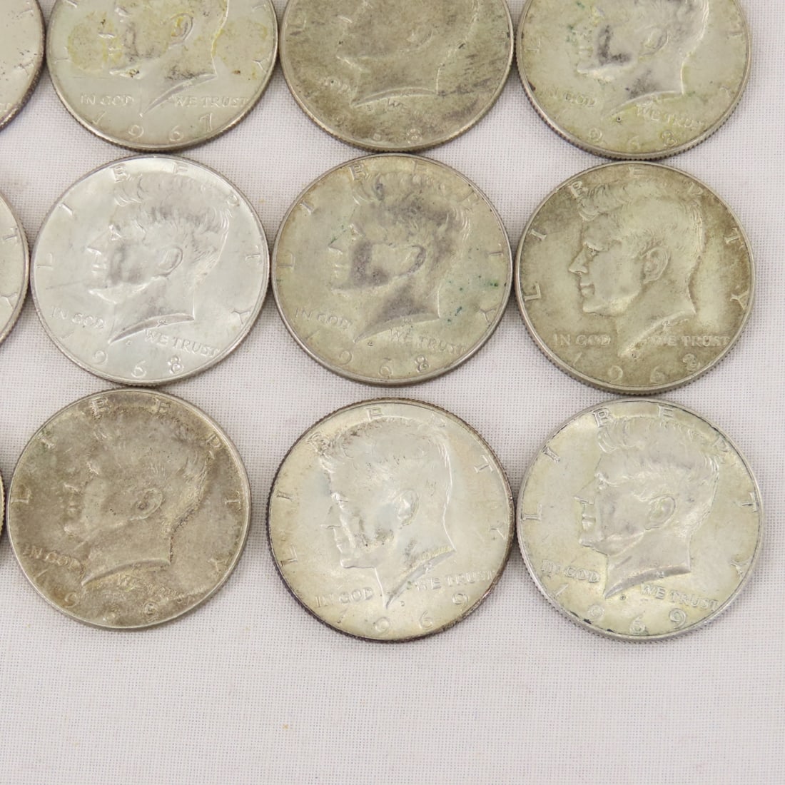 20 1965-1969 40% Silver Kennedy Half Dollars - 5