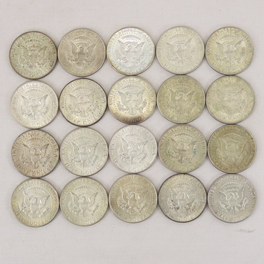 20 1965-1969 40% Silver Kennedy Half Dollars - 6