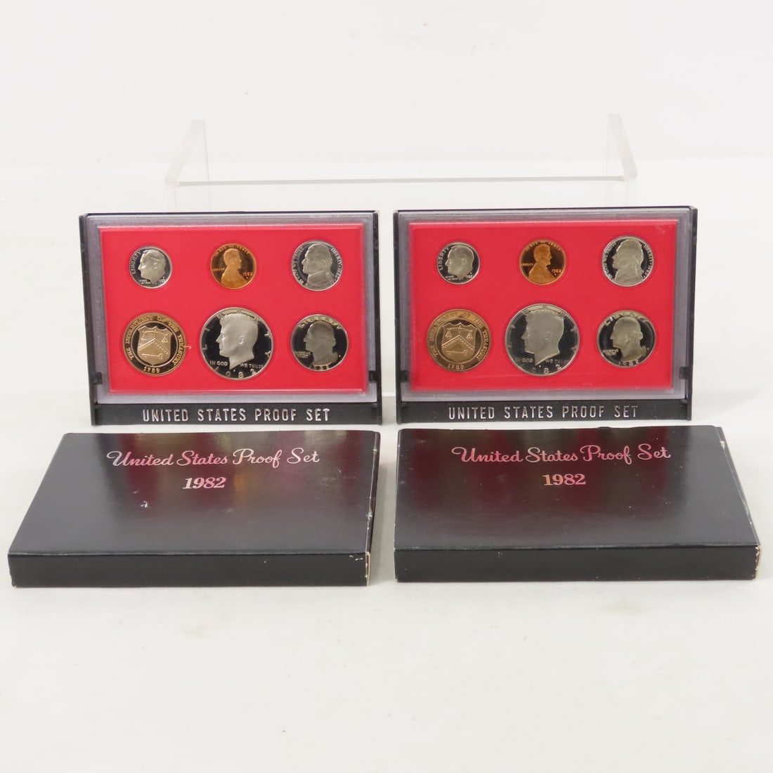 18 US Proof Sets 2 x 1971, 74, 77, 79, 5 x 80 & 82 - 12