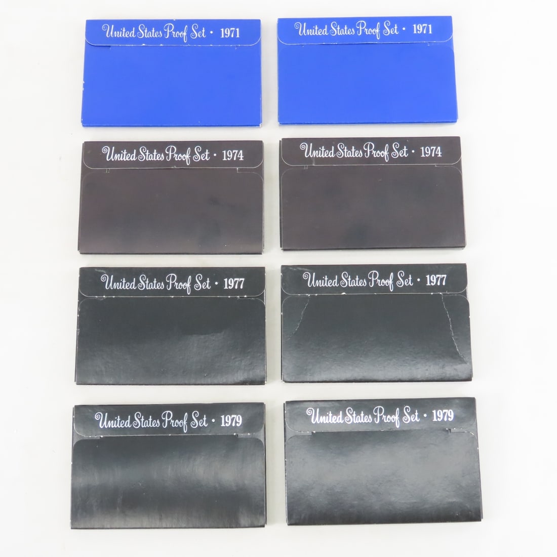 18 US Proof Sets 2 x 1971, 74, 77, 79, 5 x 80 & 82 - 6