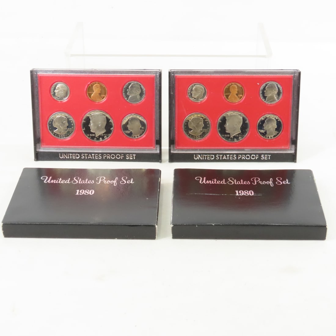 18 US Proof Sets 2 x 1971, 74, 77, 79, 5 x 80 & 82 - 7