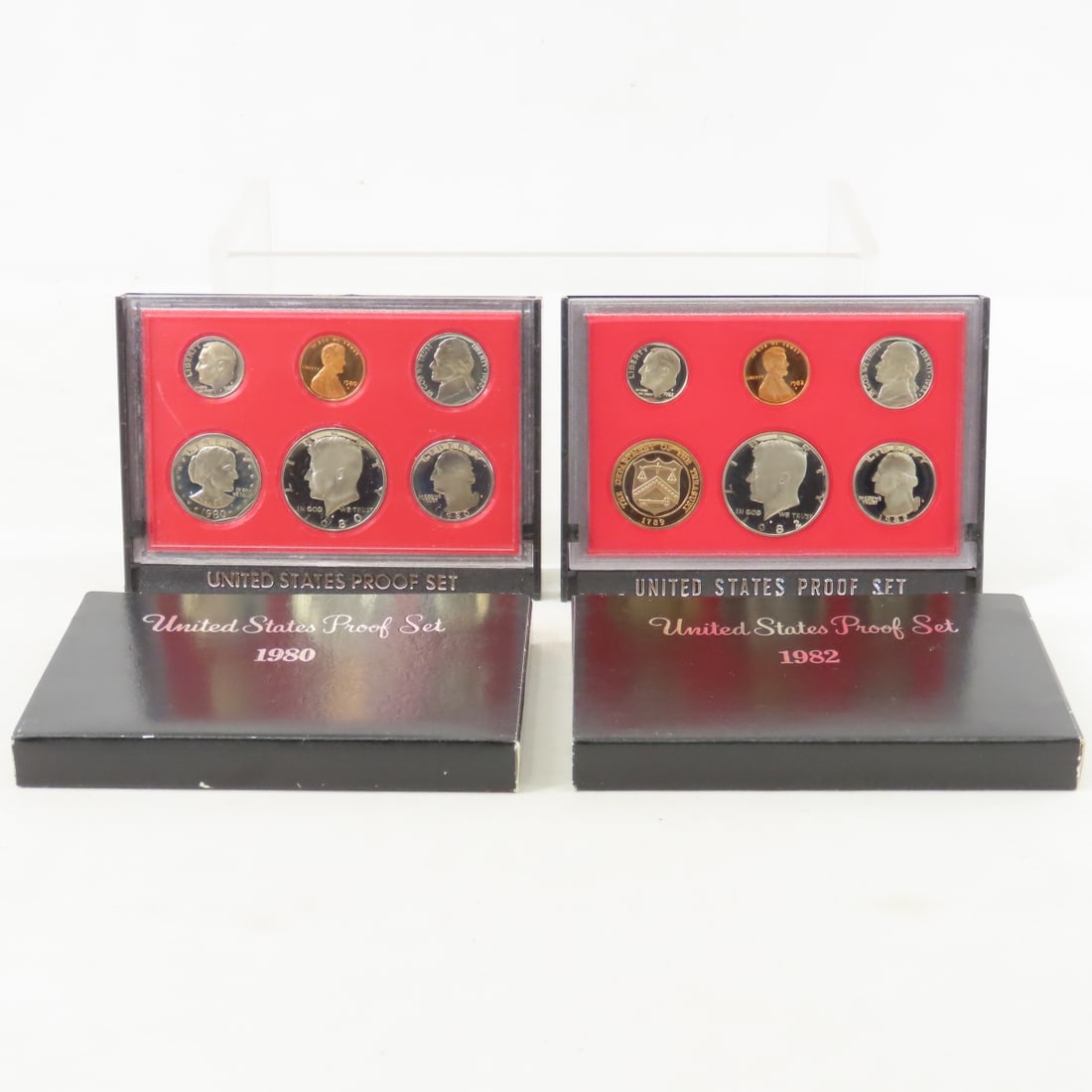 18 US Proof Sets 2 x 1971, 74, 77, 79, 5 x 80 & 82 - 9