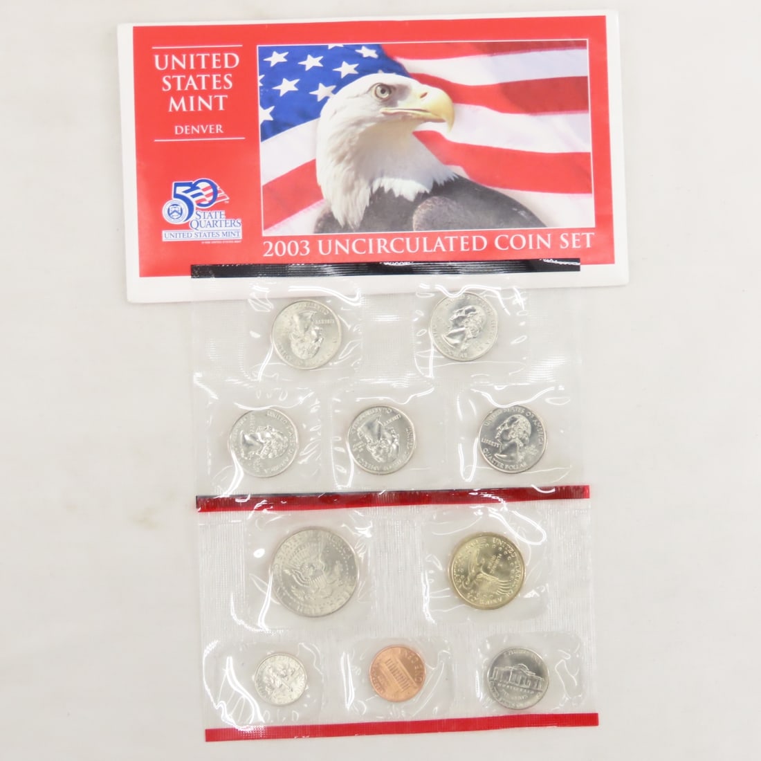 6 US Mint Sets 3 1971, 2000, 2003, 20004 - 17