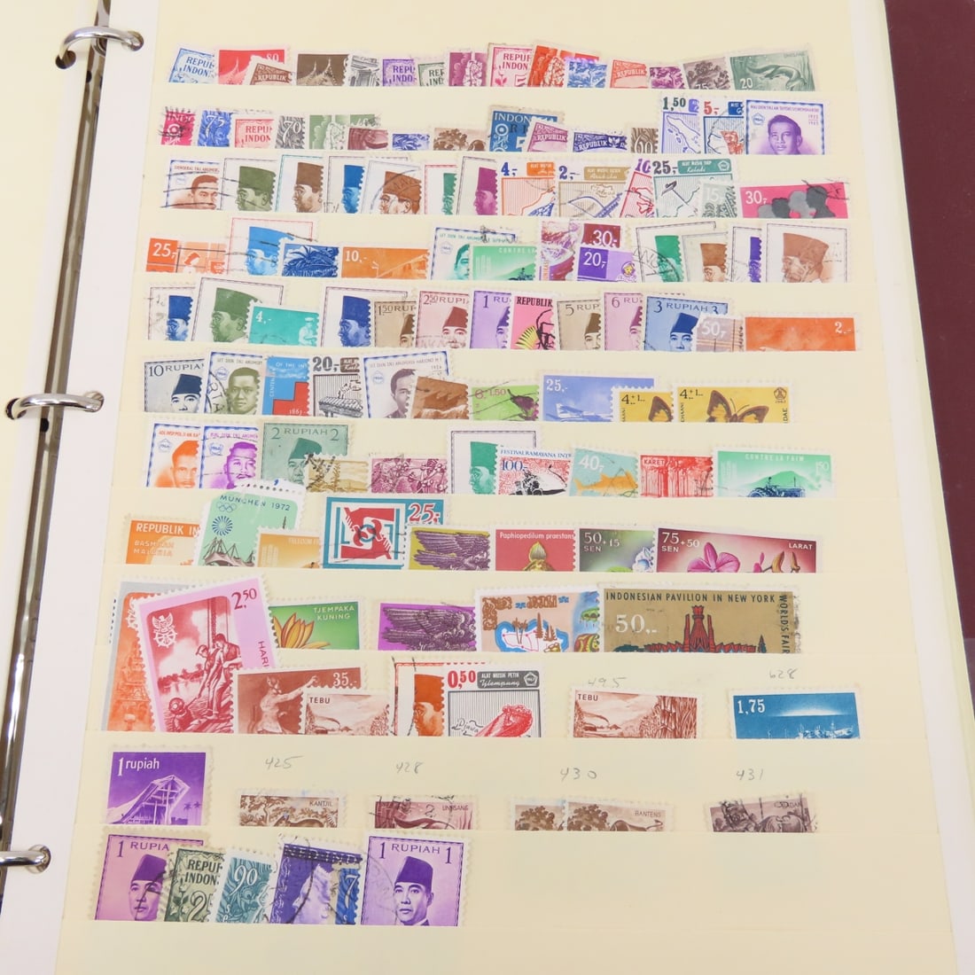 4 Binders of Worldwide Stamps in Stock Sheets - 13
