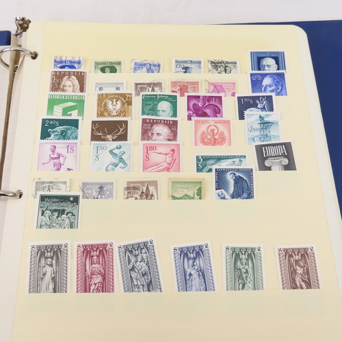 4 Binders of Worldwide Stamps in Stock Sheets - 2