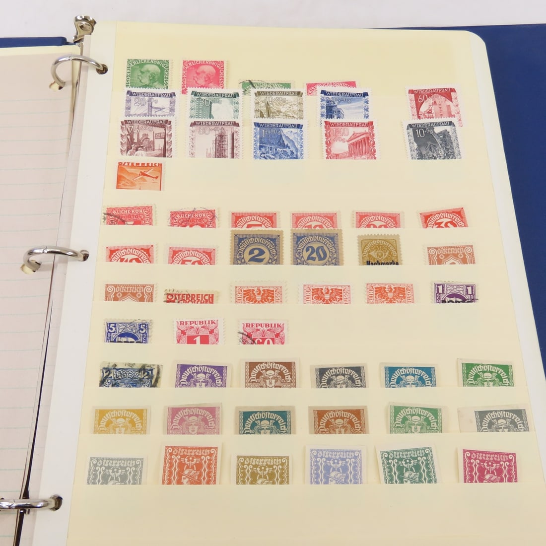 4 Binders of Worldwide Stamps in Stock Sheets - 3