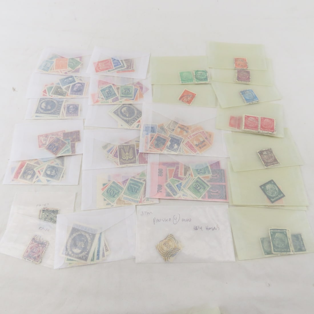 German, Polish, & Russian Stamps in Envelopes - 12