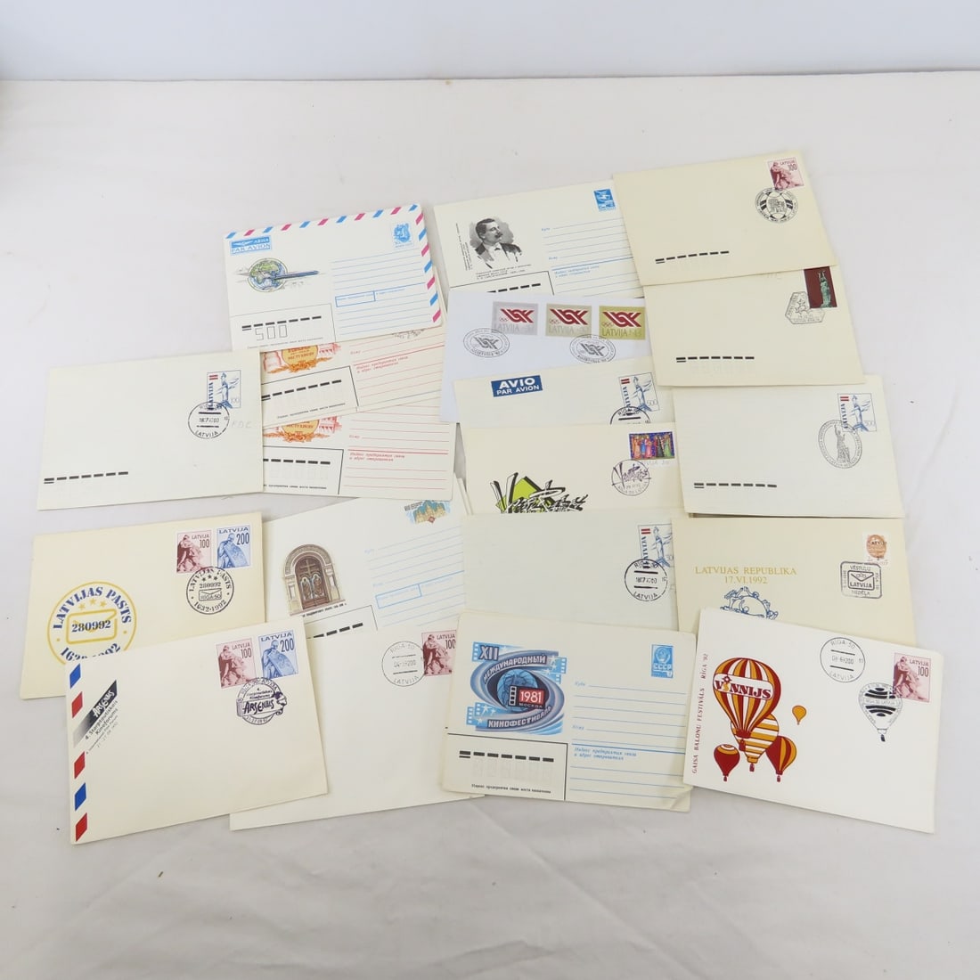 German, Polish, & Russian Stamps in Envelopes - 18