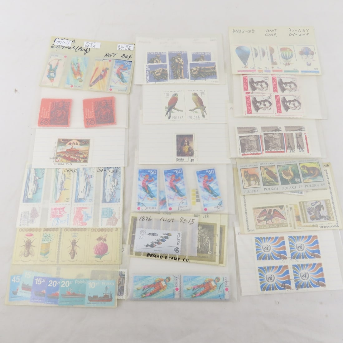 German, Polish, & Russian Stamps in Envelopes - 2
