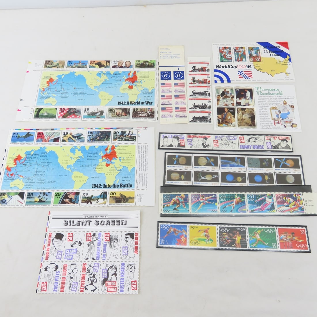 Collection of US Stamps, Sets, Plate Blocks & More - 10