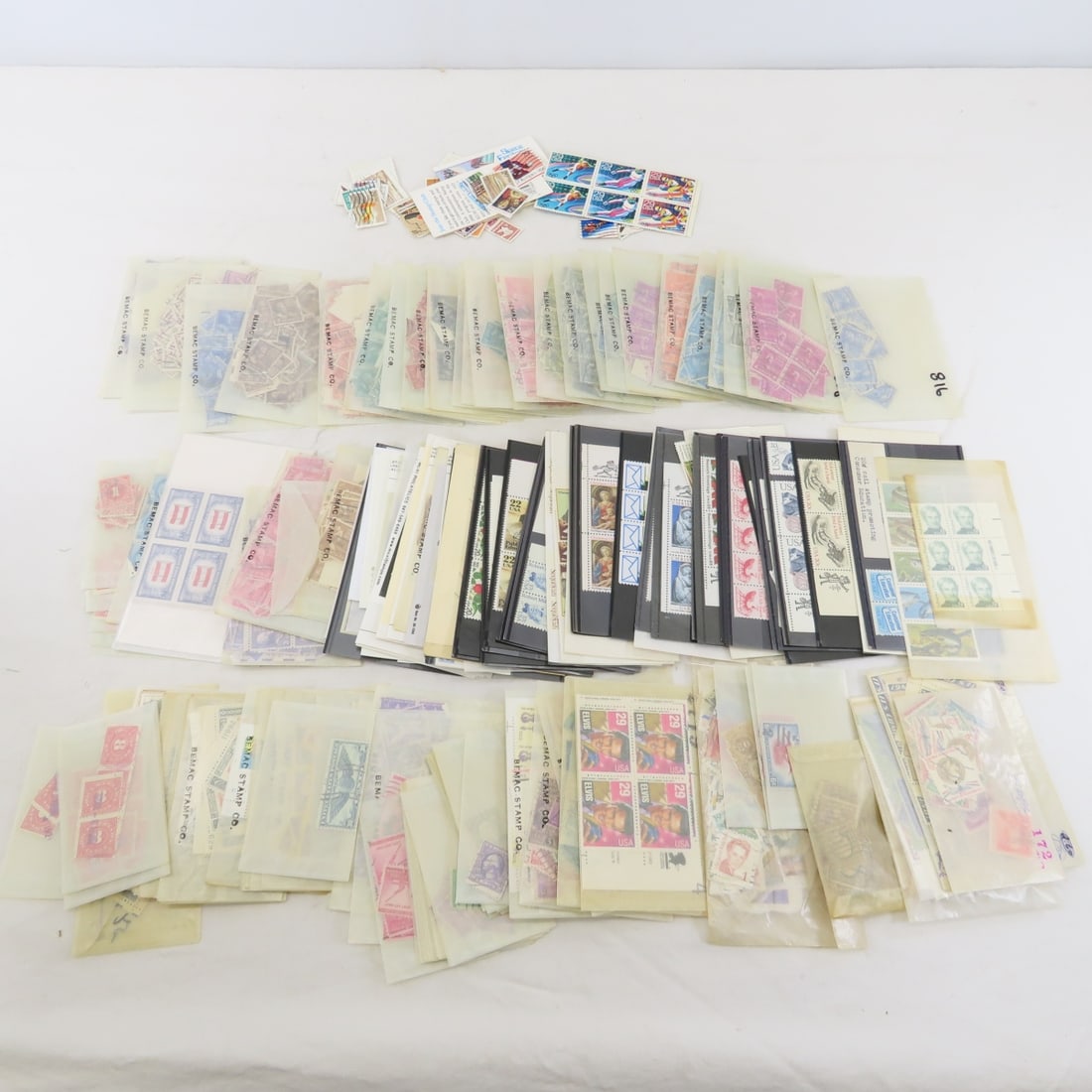 Mint US Stamps in Glassine Envelopes: Mint US Stamps in Glassine Envelopes - LOT SIZE: 14x8x6", 2 LBS All information and photos are intended to be as accurate as possible, but errors are possible. No item may be returned or refused