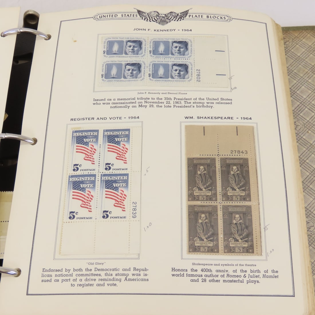 MNH US Plate Block Collection - 11