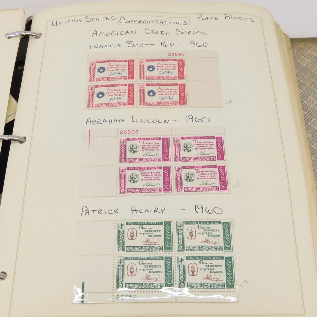MNH US Plate Block Collection - 4