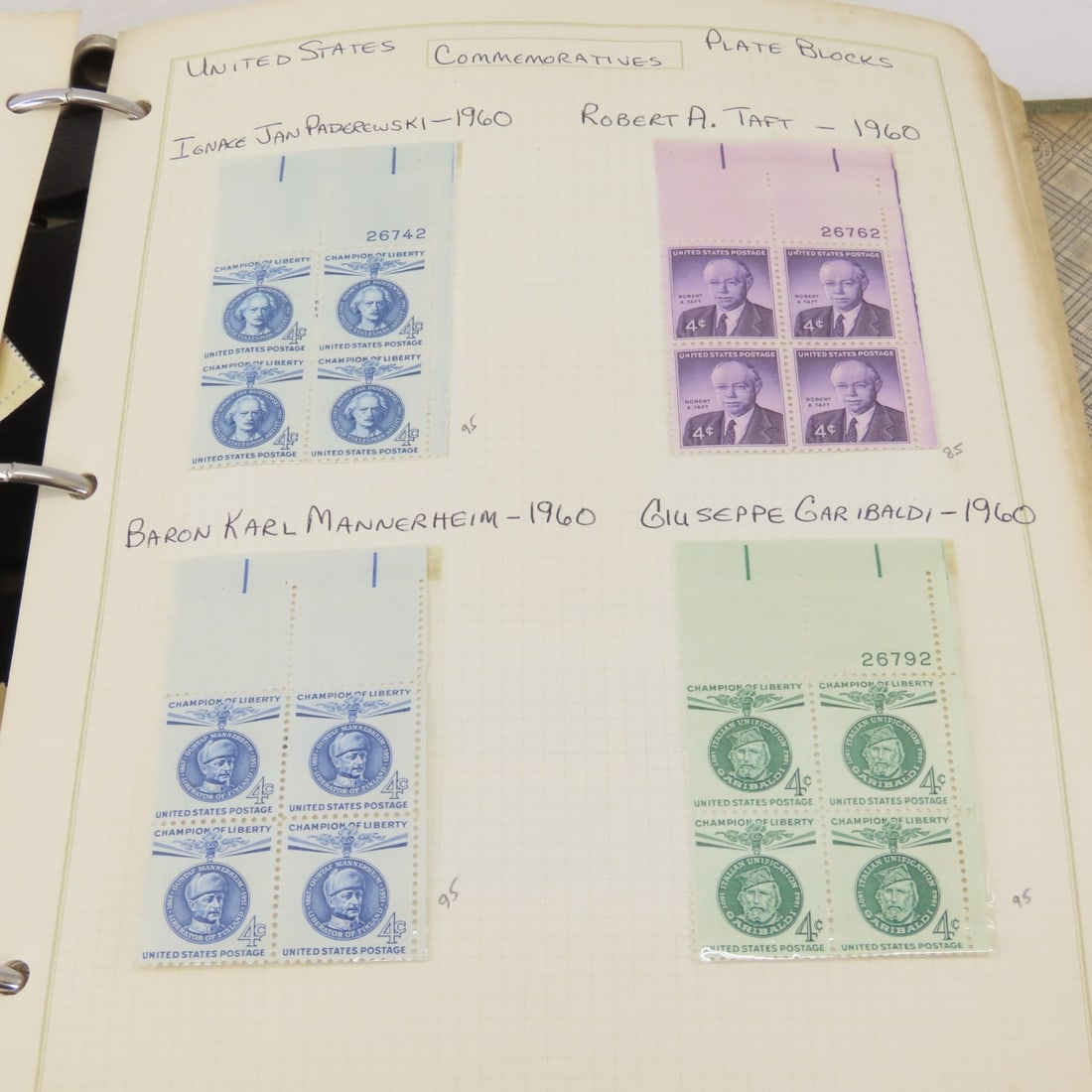 MNH US Plate Block Collection - 5