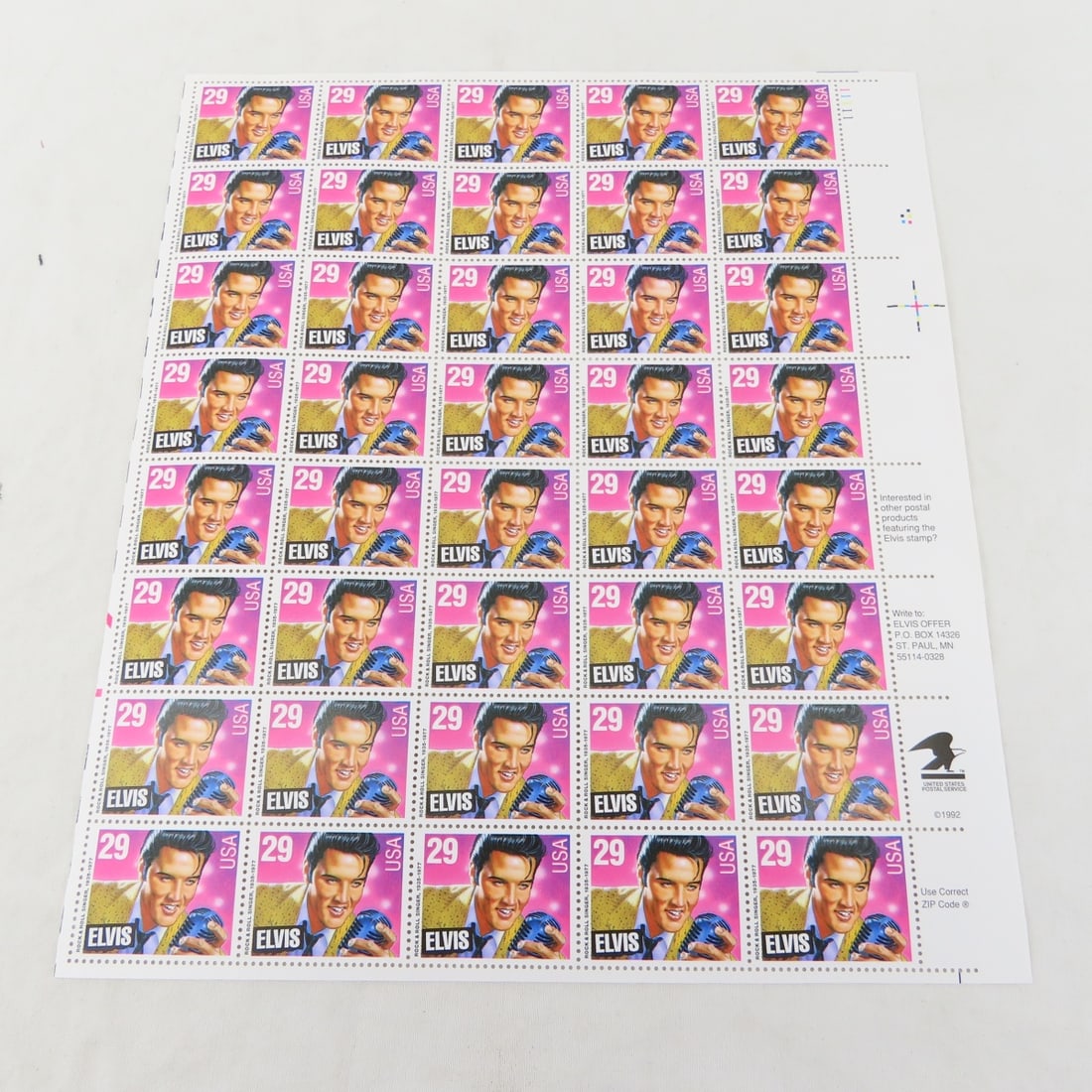 Collectible US MNH Complete Stamp Sheets - 10