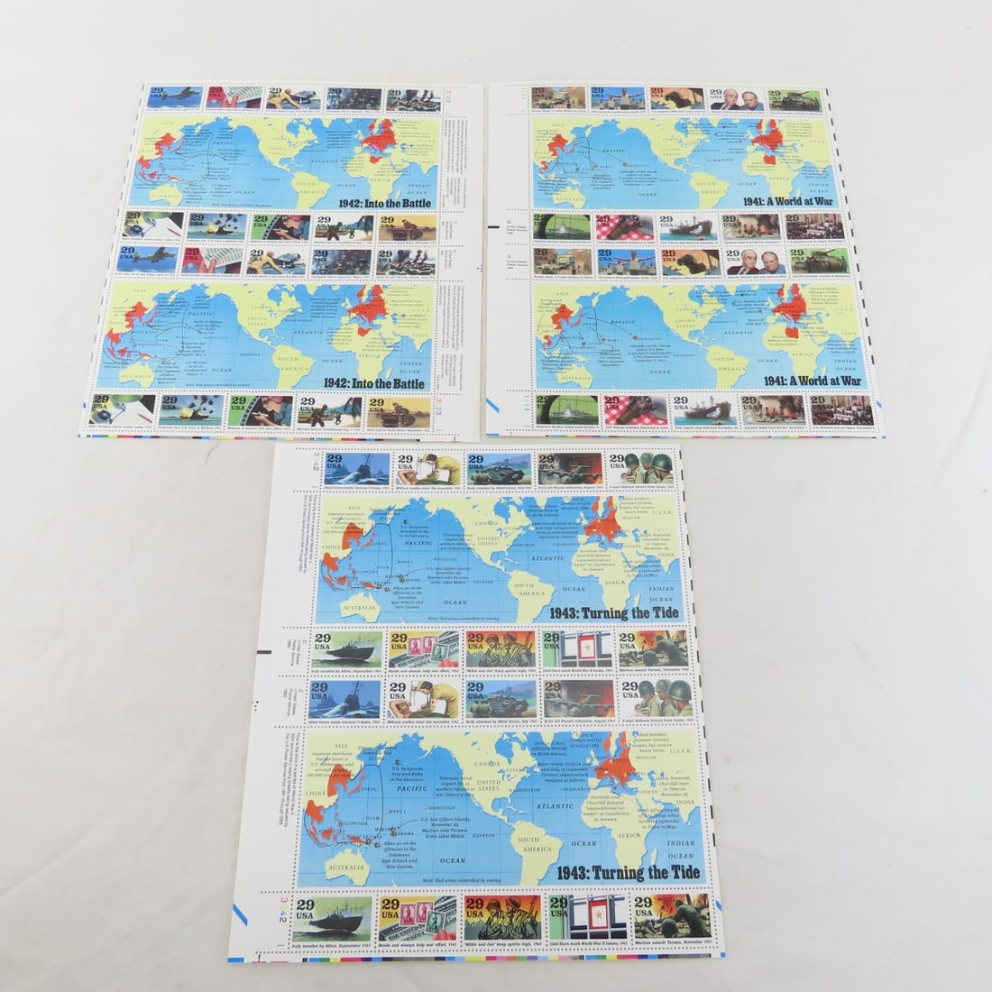 Collectible US MNH Complete Stamp Sheets - 11