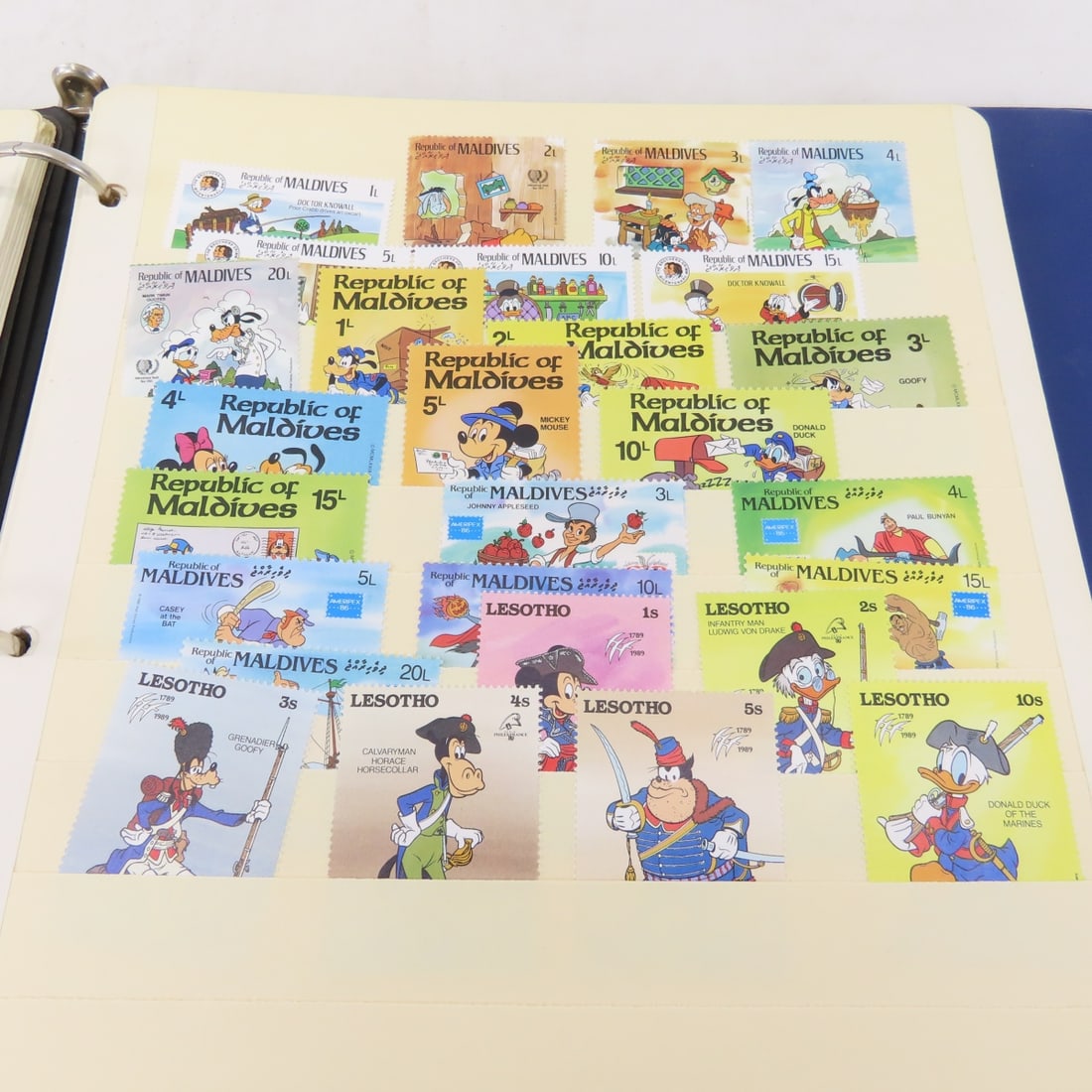 18 Stock Pages of Worldwide Disney Stamps - 14
