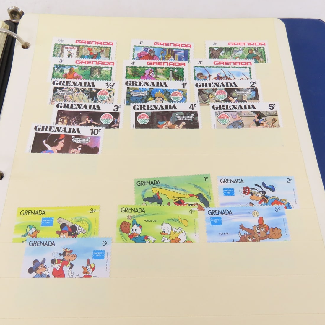 18 Stock Pages of Worldwide Disney Stamps - 15