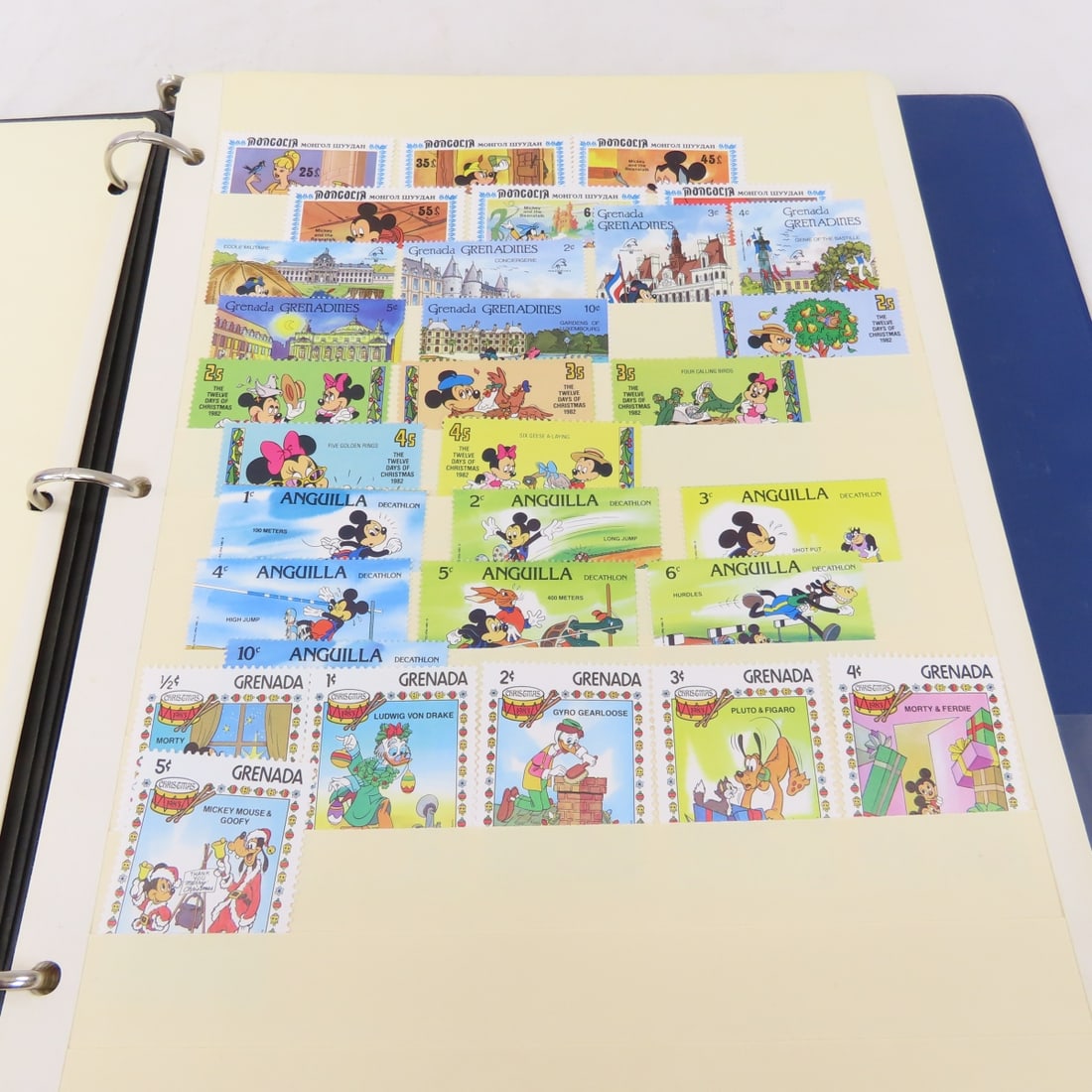 18 Stock Pages of Worldwide Disney Stamps - 7