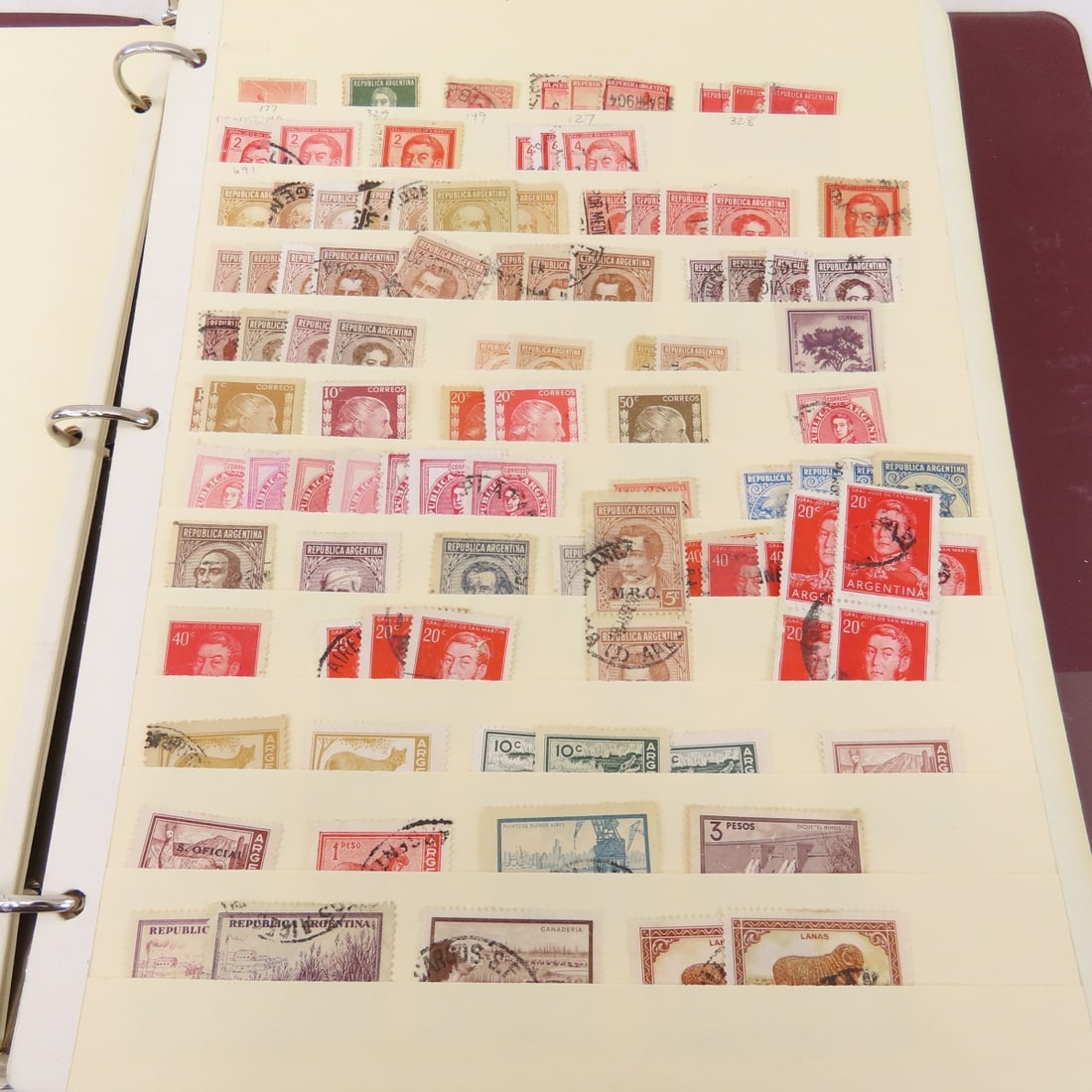 3 Binders of World Stamps - 2