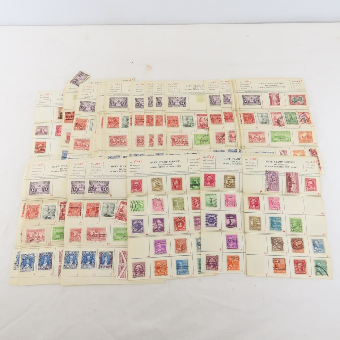 Worldwide Stamps on Approval Sheets & Glassine - 2